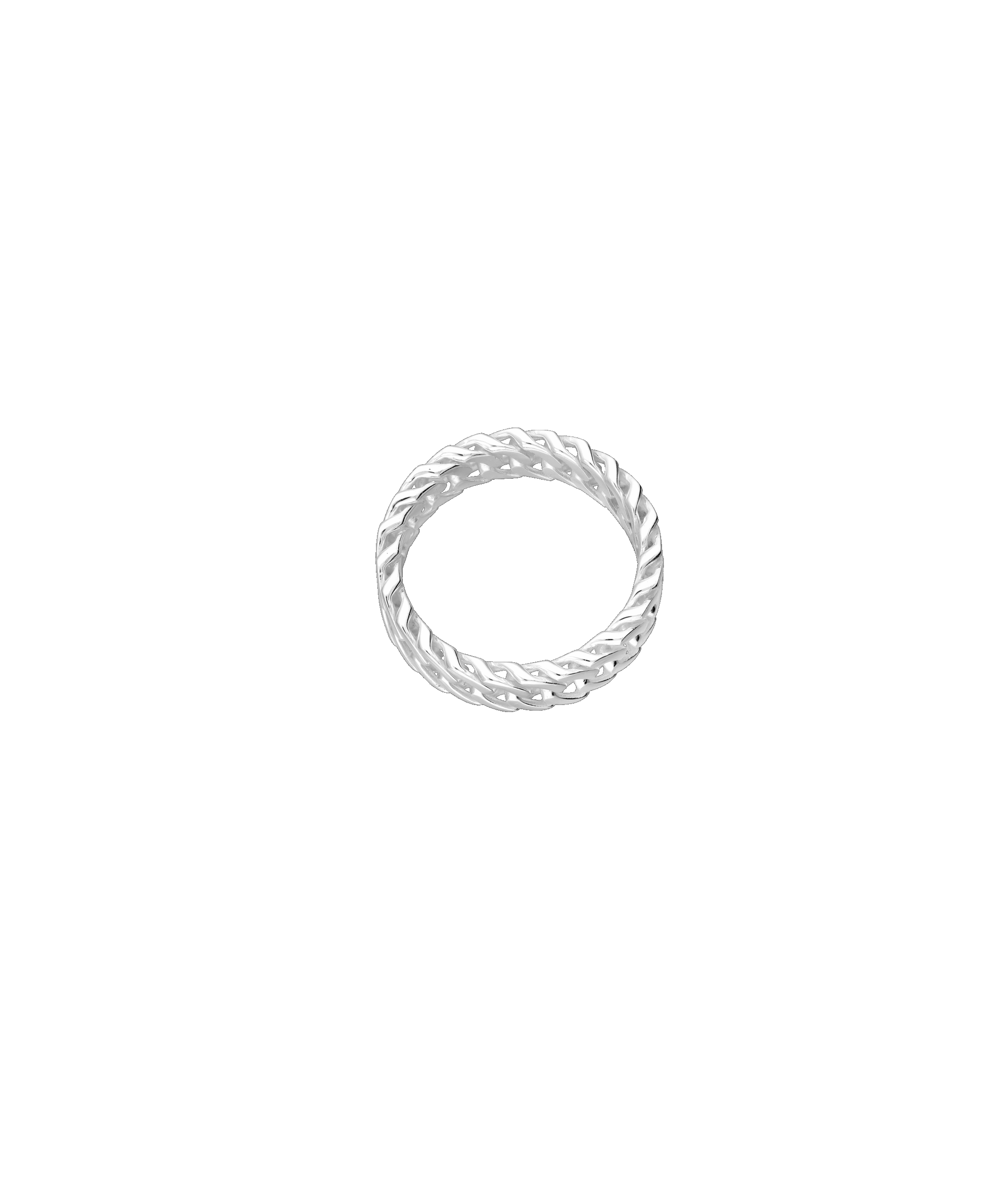 925 Sterling Silver Chain Link Ring - Afbeelding 4