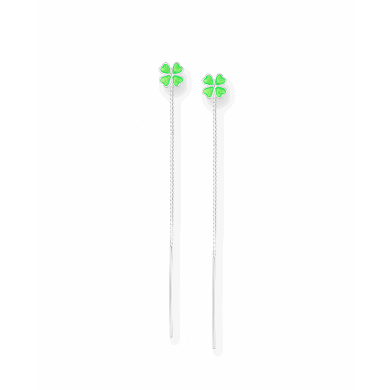 925 Sterling Silver Clover Earring