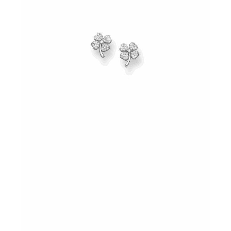 925 Sterling Silver Clover Earring