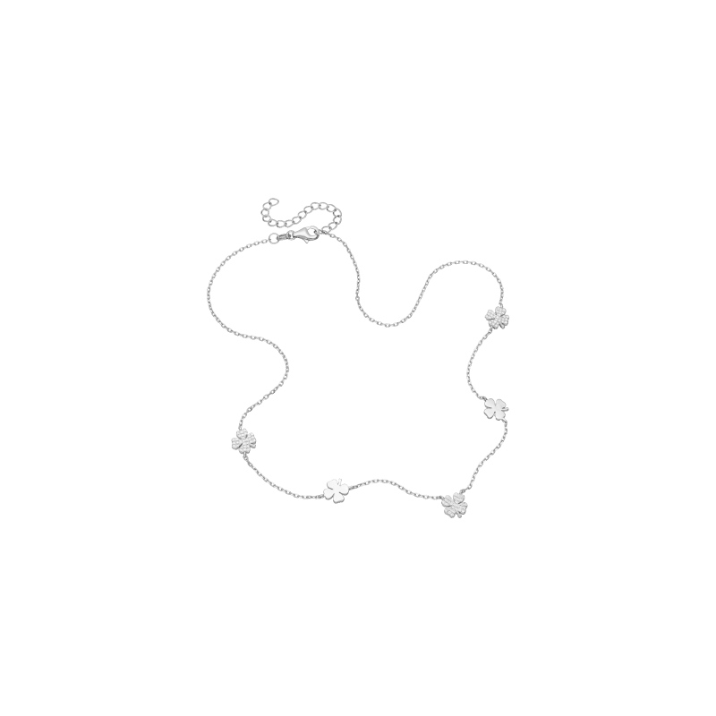 925 Sterling Silver Clover Necklace