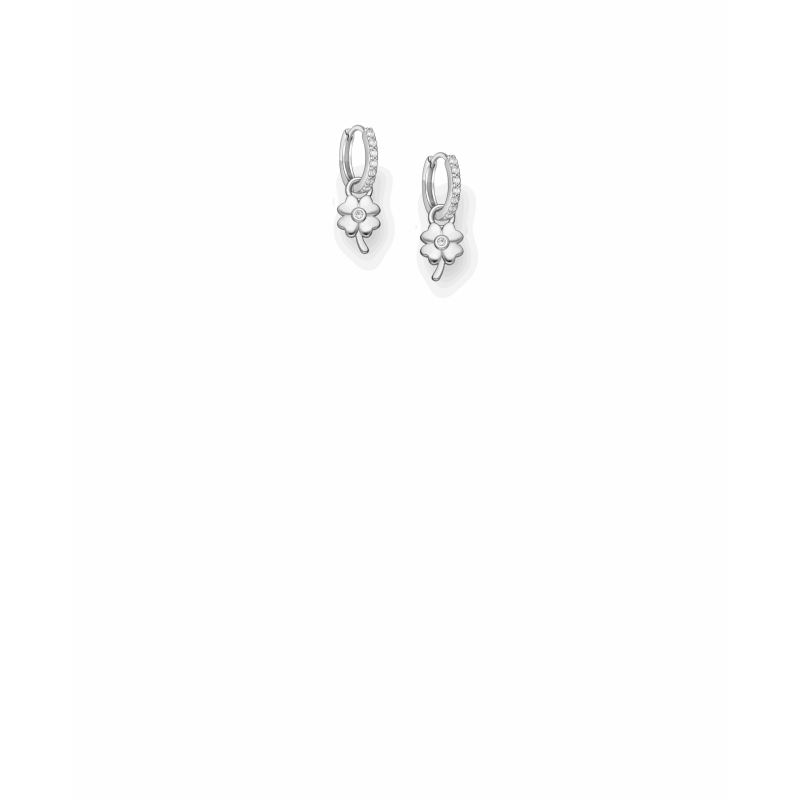 925 Sterling Silver Clover Earring