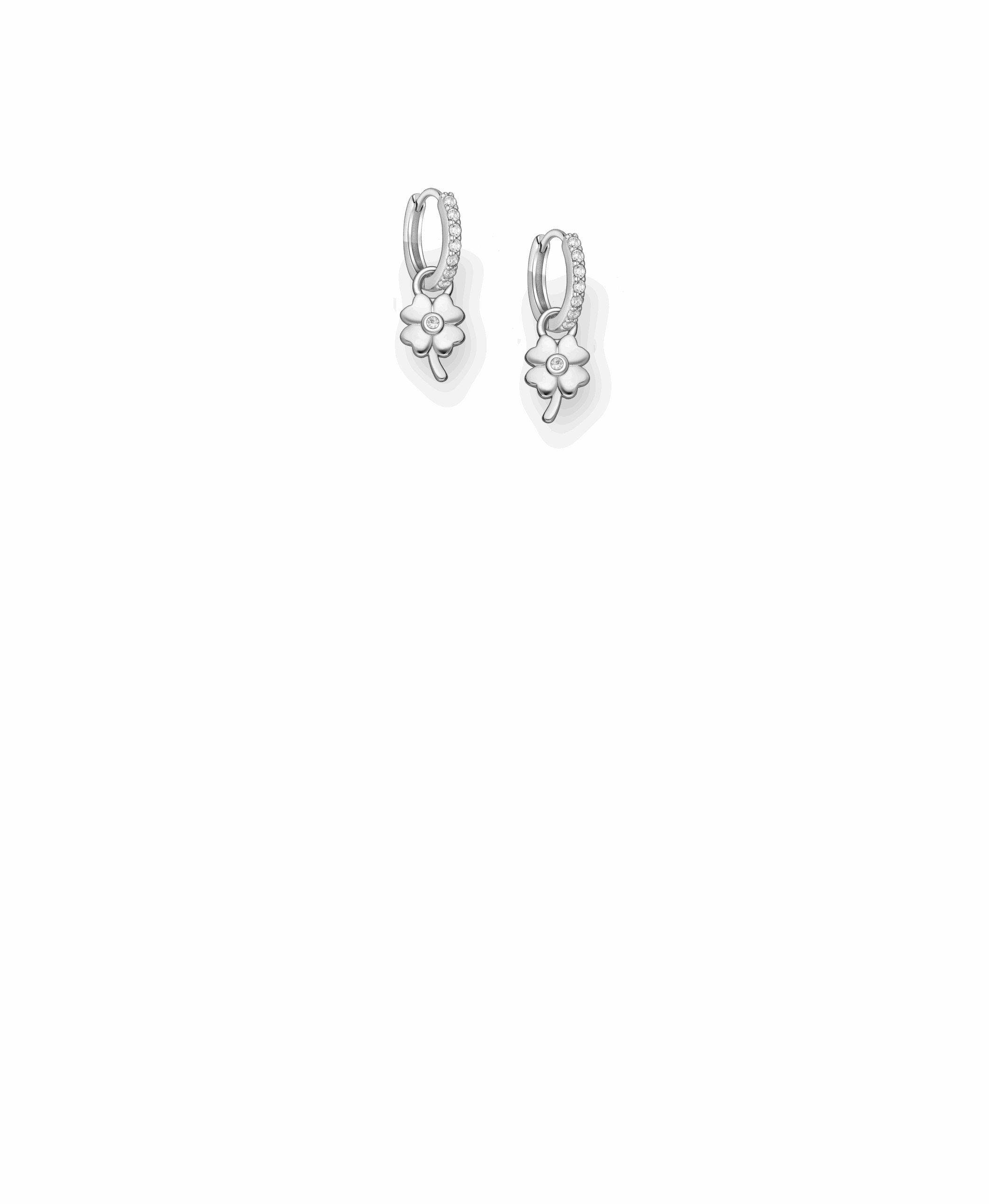 925 Sterling Silver Clover Earring