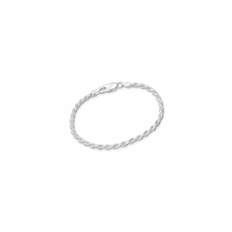 925 Sterling Silver Rope Bracelet 2.7mm