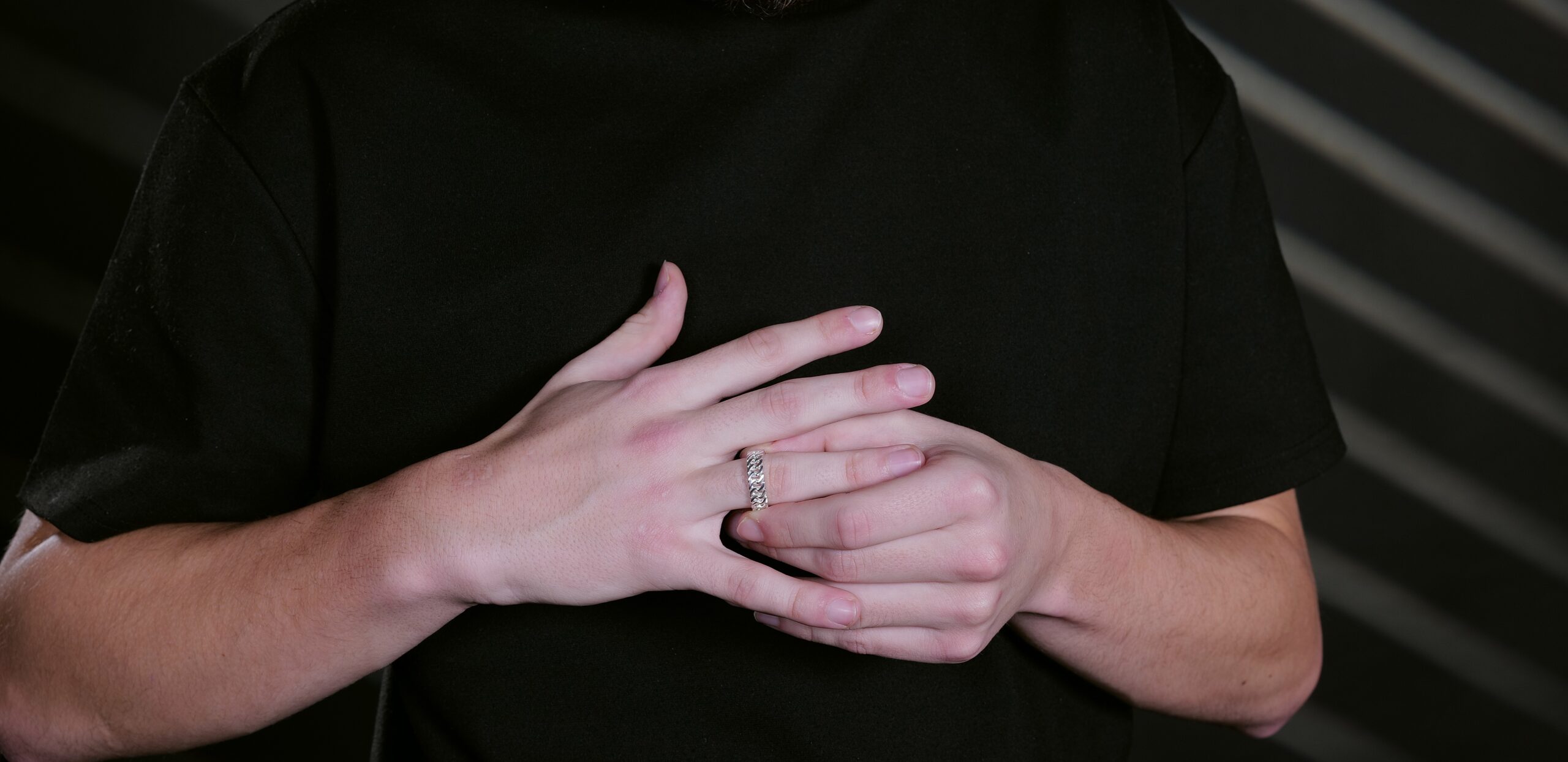 925 Sterling Silver Chain Link Ring - Afbeelding 2