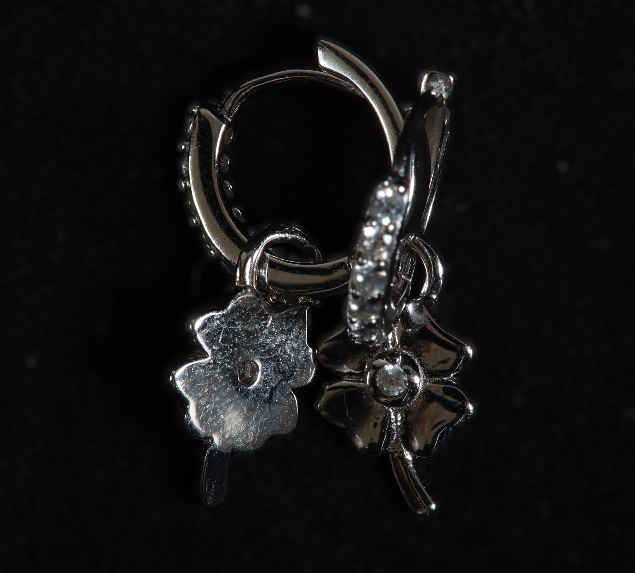 925 Sterling Silver Clover Earring - Afbeelding 2