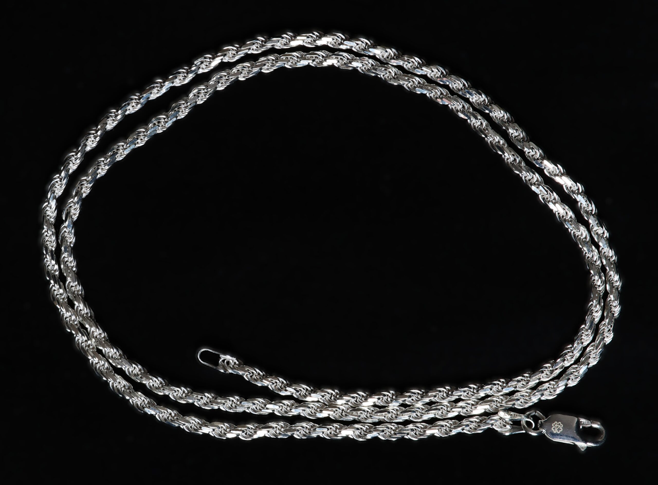 925 Sterling Silver Rope Chain 2.7mm - Afbeelding 4