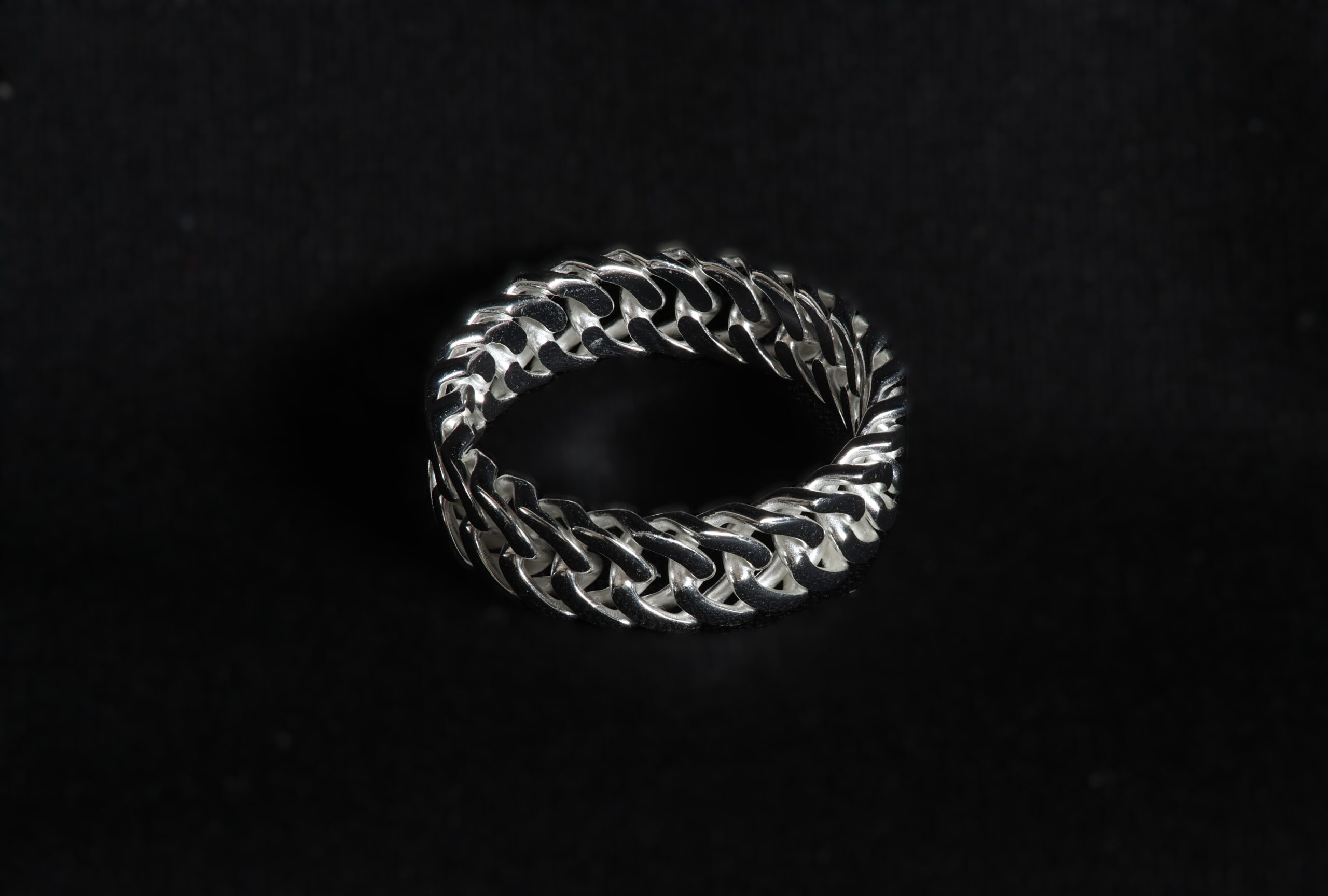 925 Sterling Silver Chain Link Ring - Afbeelding 3